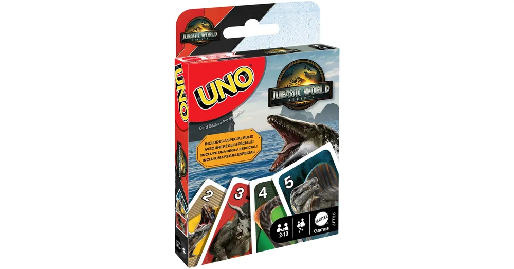 Jurassic World Újjászületés UNO kártyajáték – Mattel Különleges ajánlat