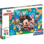 Újdonság Mickey egér és barátai 104 db-os supercolor puzzle – Clementoni