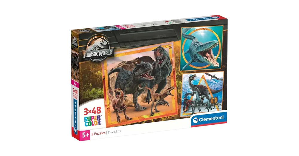 Jurassic World 3×48 db-os Supercolor puzzle – Clementoni Kedvezményes ár