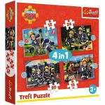 Expressz kézbesítés Sam a tűzoltó 4 az 1-ben 12–15–20–24 db-os puzzle – Trefl