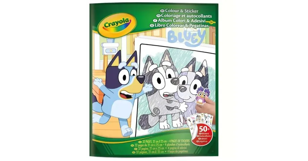 Kedvezmény Crayola Színező és matricázó füzet – Bluey