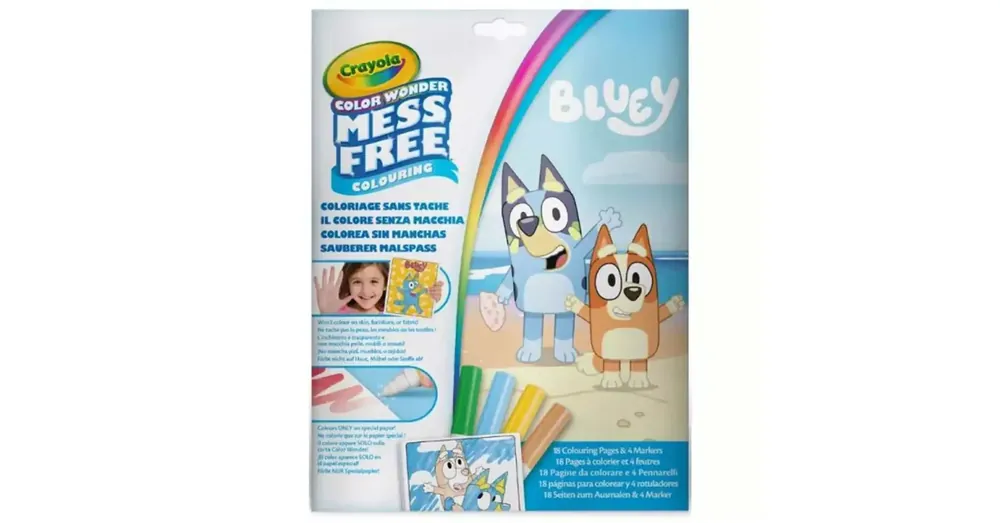 Crayola Color Wonder – Bluey maszatmentes kifestő készlet mappában Alacsony ár