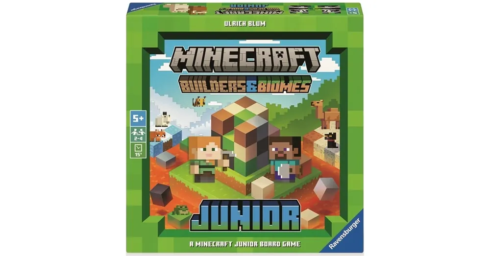 Minecraft Builders Biomes junior társasjáték – Ravensburger Újdonság