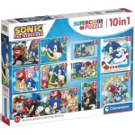 Szuper akció Sonic a sündisznó 10 az 1-ben supercolor puzzle – Clementoni