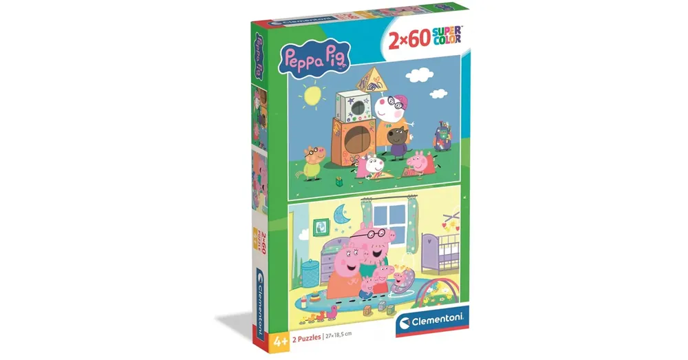 Peppa Malac 2×60 db-os Supercolor puzzle – Clementoni Népszerű