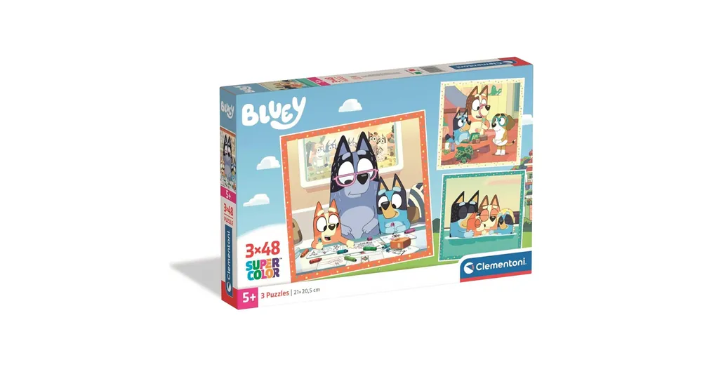 Kiárusítás Bluey 3×48 db-os Super Color puzzle – Clementoni
