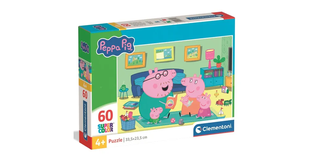 Peppa Malac családi móka 60 db-os Supercolor puzzle – Clementoni Szuper akció