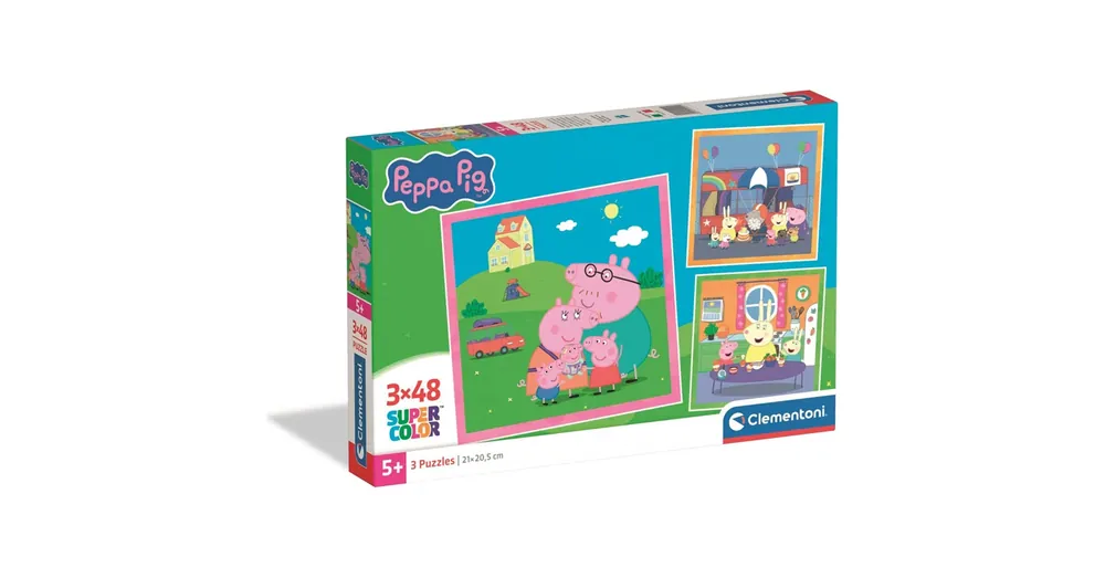Peppa malac 3×48 db-os Super Color puzzle – Clementoni Ajánlat
