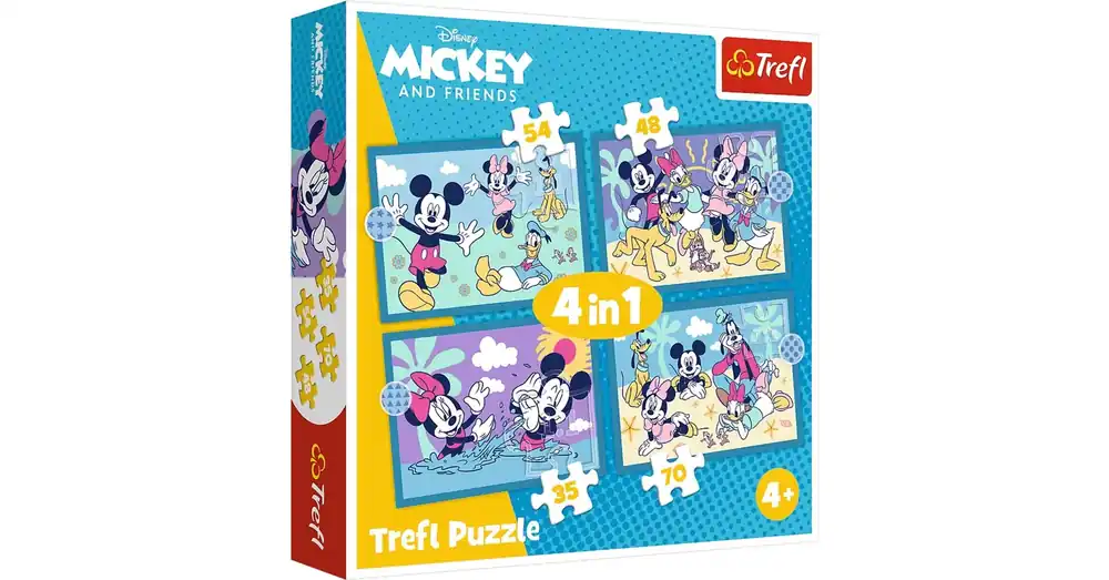 Mickey egér és barátai 4 az 1-ben puzzle 35–48–54–70 db-os – Trefl Szezonális akció
