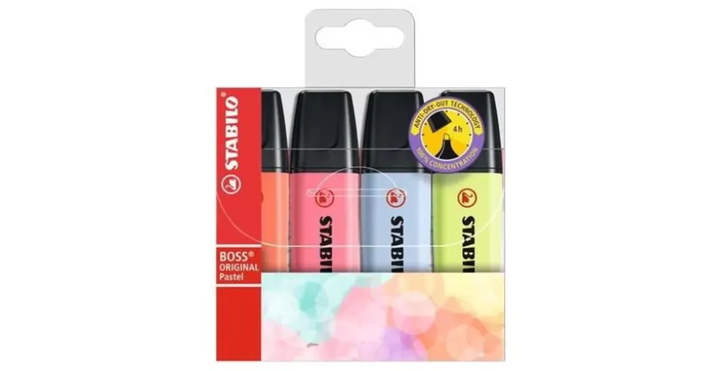 Akció Stabilo BOSS Original Pasztell szövegkiemelő 2–5 mm-es 4 db-os