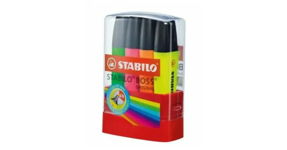 Stabilo BOSS Original Parade 4 db-os szövegkiemelő szett tárolóban Expressz szállítás