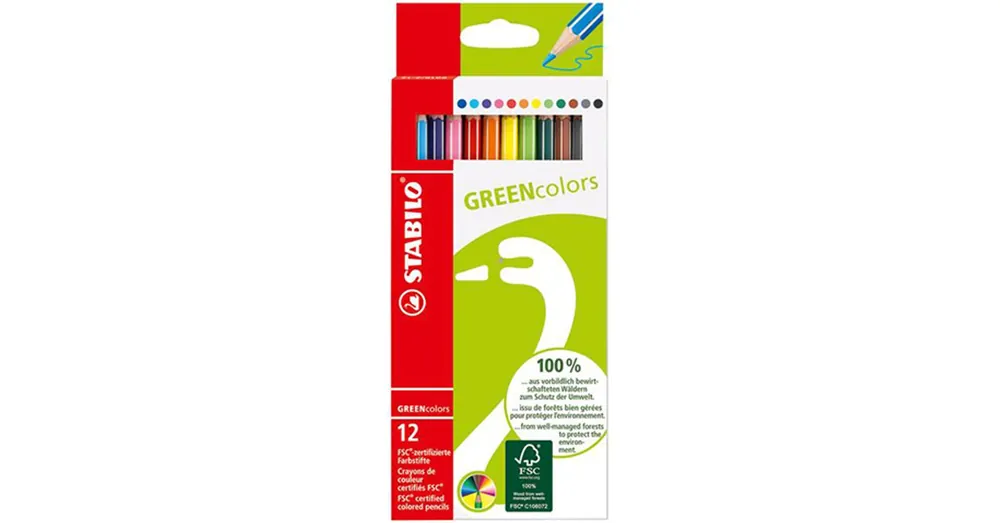 Stabilo FSC GREENcolors színesceruza 12 db-os szett Biztonságos fizetés