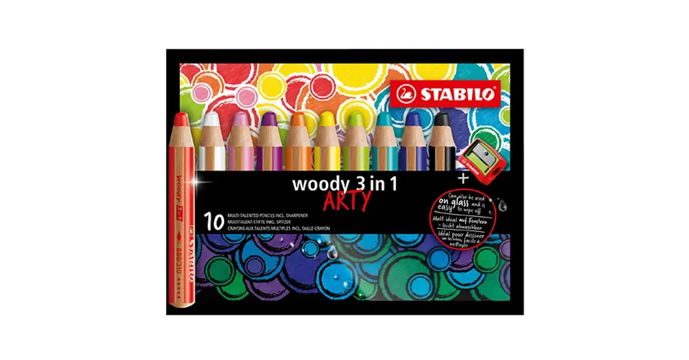Azonnali szállítás Stabilo Woody 3in1 ARTY színes ceruza szett 10 db-os