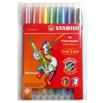 Biztonságos fizetés Stabilo Trio 2in1 színes 10 db-os filctoll szett