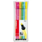 Stabilo Pen 68 neon színű filctoll készlet 6 db-os Szezonális akció