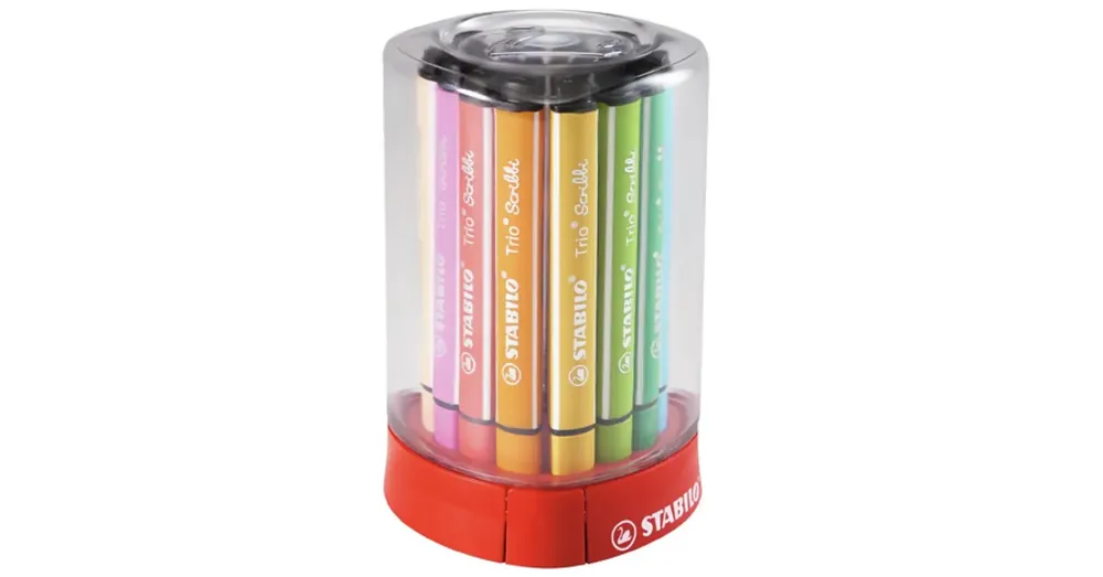 Gyors kiszállítás Stabilo Trio Scribbi asztali filctoll készlet 12 db-os