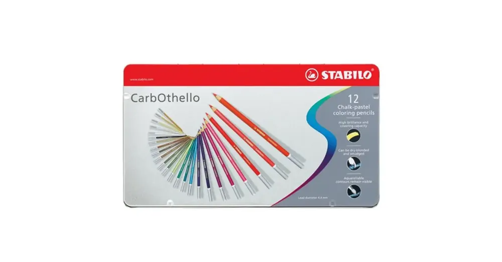 Stabilo CarbOthello 12 db-os színes ceruza szett fém dobozban Olcsóbb