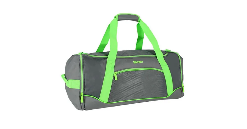 Spirit Gym sporttáska neon zöld-szürke 20×51×23 cm Csak ma