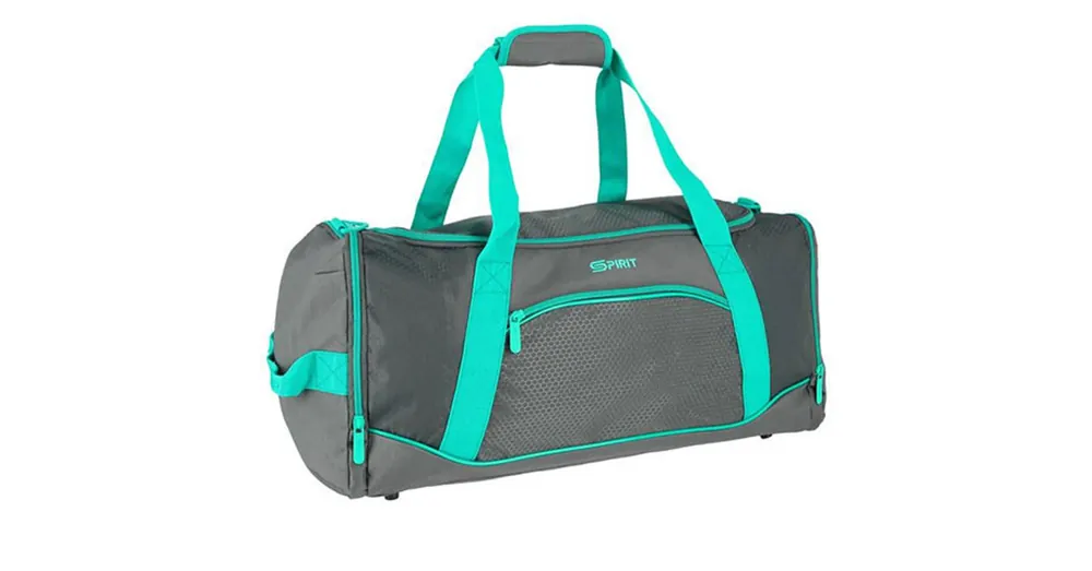 Vedd meg online Spirit Gym sporttáska türkiz-szürke 20×51×23 cm