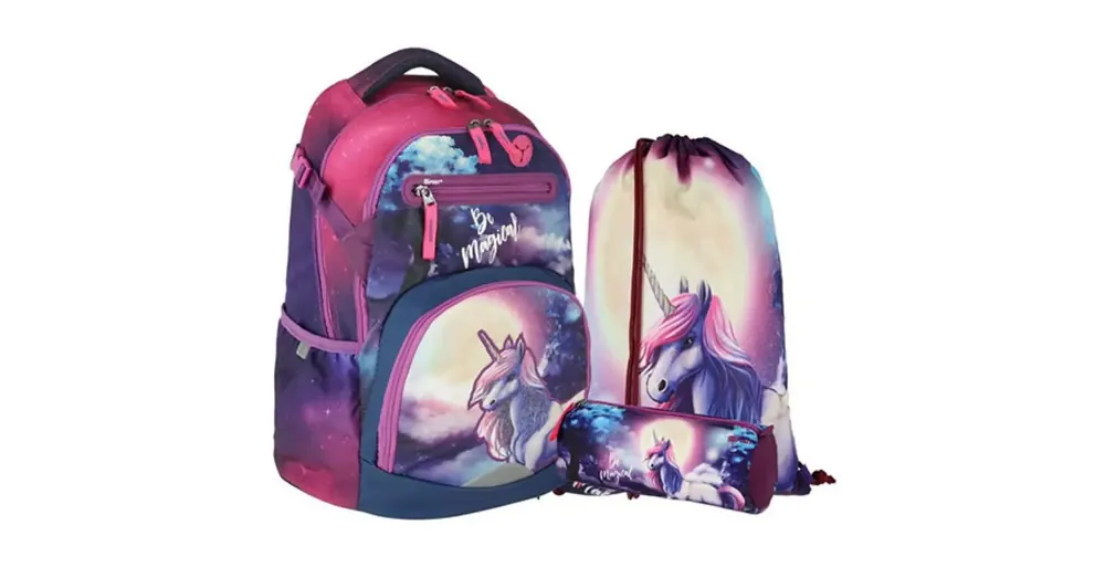 Spirit Be Magical mintás iskolatáska, hátizsák 3 db-os szett Prémium