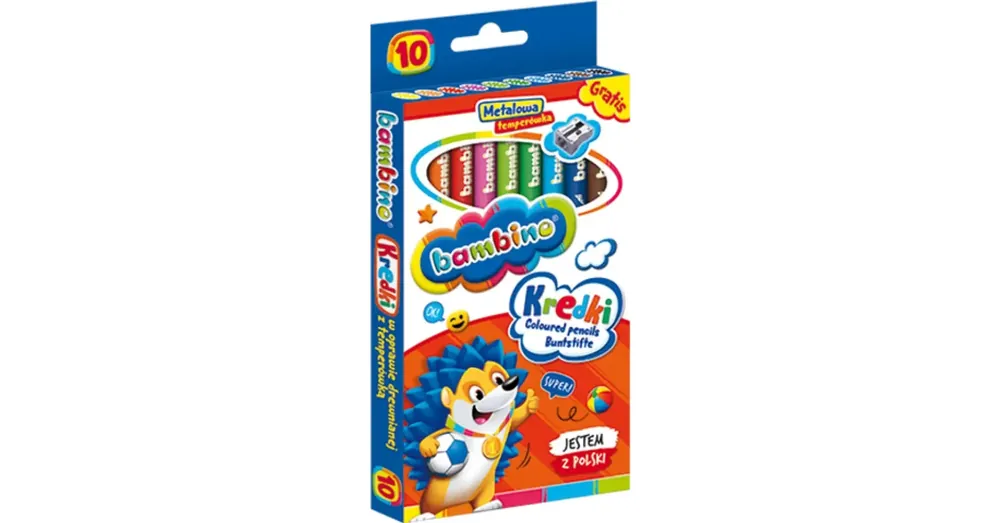 Bambino Jumbo színes ceruza 10 db-os szett hegyezővel Akció