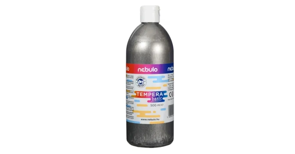 Nebulo Ezüst színű folyékony 500ml-es tempera palackban Népszerű