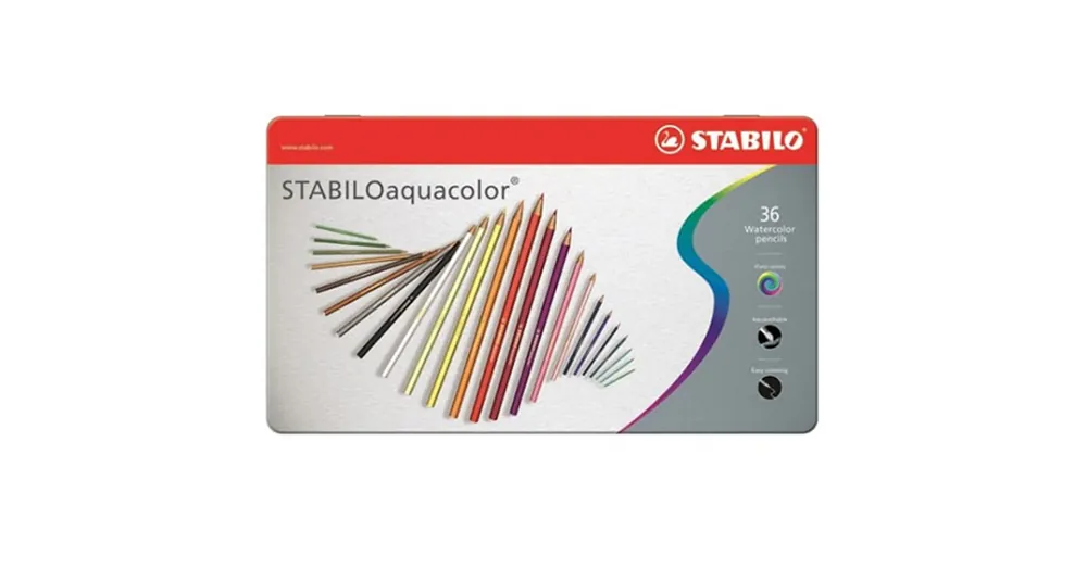 Stabilo Aquacolor színesceruza szett fém dobozban 36 db Újdonság