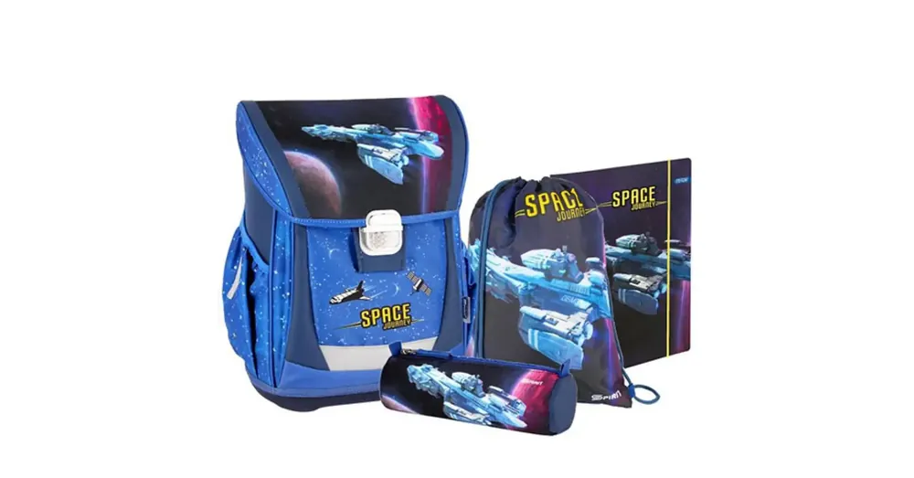Vedd meg most Spirit Space mintás iskolatáska, hátizsák 4 db-os szett
