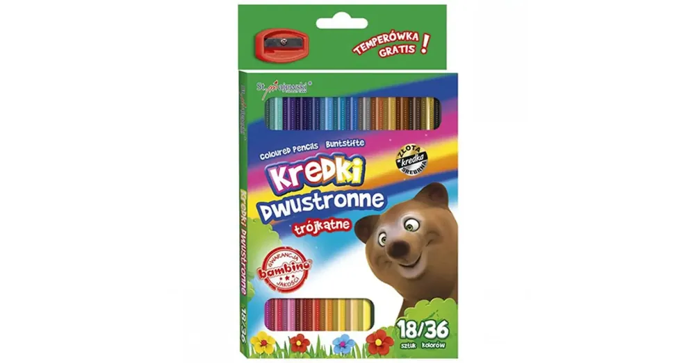 Bambino Színes ceruza 18/36 db-os szett hegyezővel Vásárlói kedvenc