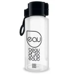 Akciós ár Fekete átlátszó kulacs 650ml