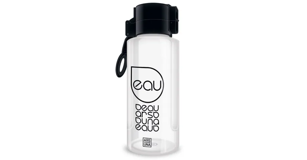Akciós ár Fekete átlátszó kulacs 650ml