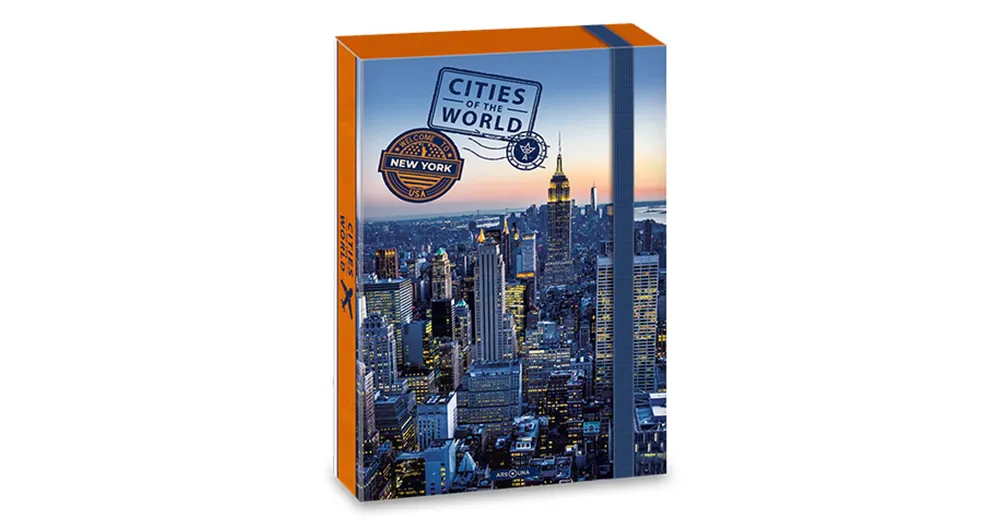 Akciós ár Ars Una Cities of the World New York városképe füzetbox A/4-es
