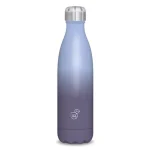 Világoskék-lila duplafalú fémkulacs 500ml Népszerű