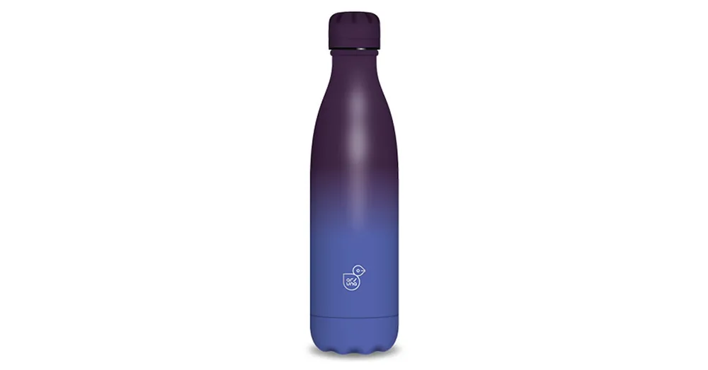 Olcsóbb Kék-lila duplafalú fémkulacs 500ml