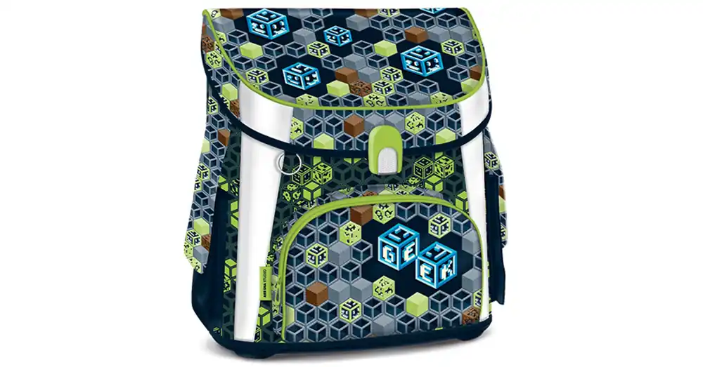 Geek mágneszáras iskolatáska, hátizsák 33×41×24 cm Szuper ajánlat