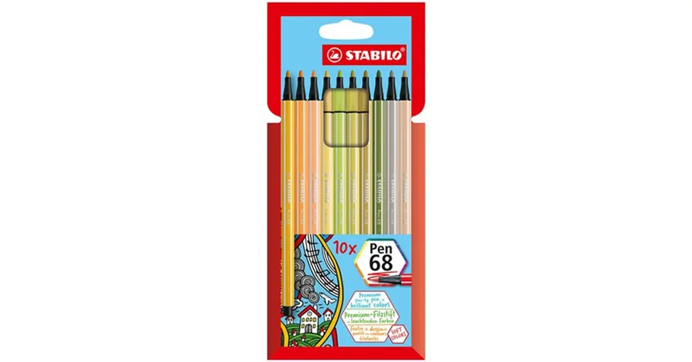 Stabilo Pen 68 rostirón 10 db-os készlet Biztonságos fizetés