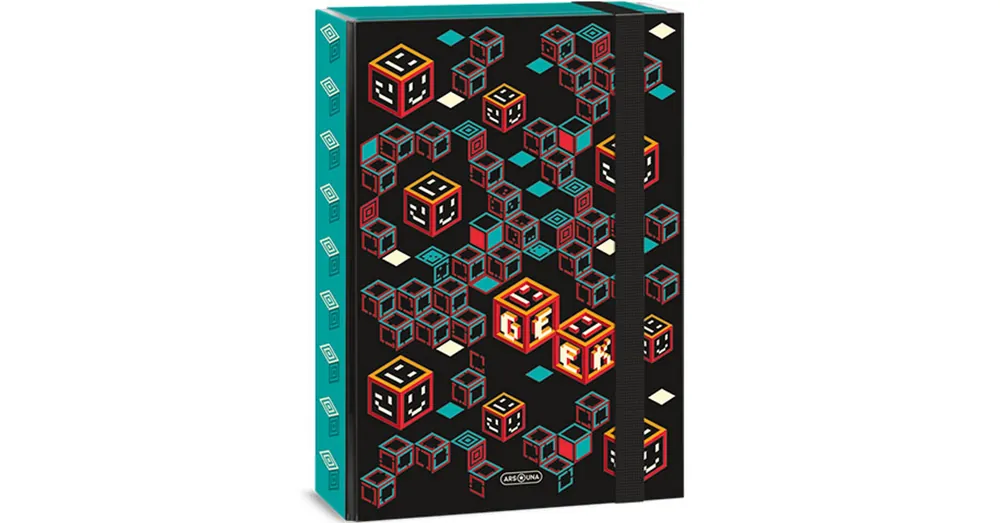 Szezonális akció Ars Una Geek türkiz-fekete füzetbox A/4