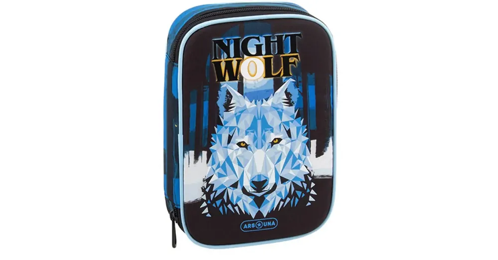 Nézd meg most Ars Una Nightwolf többszintes kihajtható tolltartó 15,5×22,5×4,5 cm