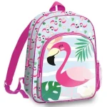 Flamingó lekerekített iskolatáska, hátizsák 36 cm Expressz kézbesítés