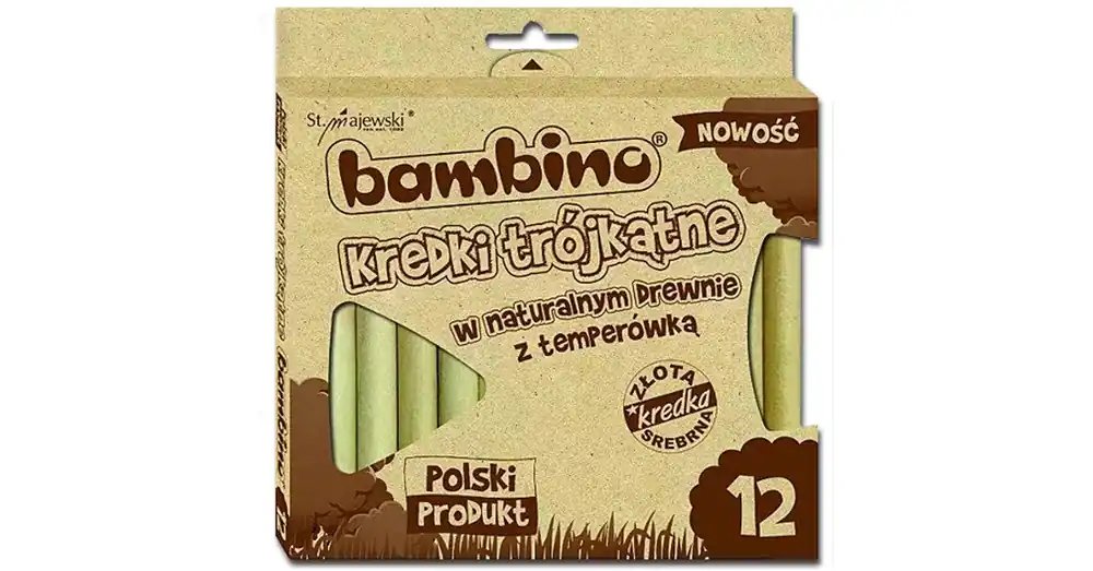 Bambino Fa háromszög színes ceruza szett hegyezővel 12 db-os Utolsó esély