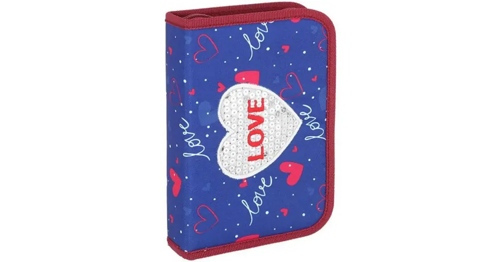 Spirit Love heart 3D mintás kihajtható töltött tolltartó 19 db-os Alacsony ár