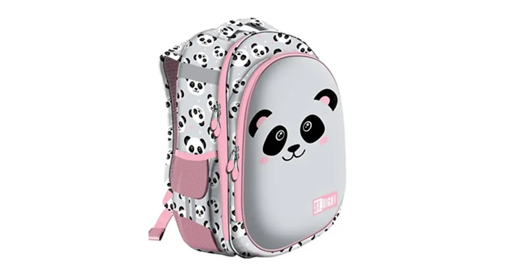 St.Right Grey Panda kétrekeszes iskolatáska, hátizsák 39×29×17 cm Gyors kiszállítás