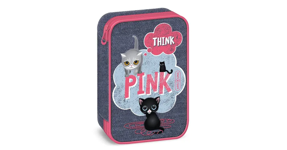 Ars Una Think Pink többszintes kihajtható tolltartó 15,5×22,5×4,5 cm Outlet