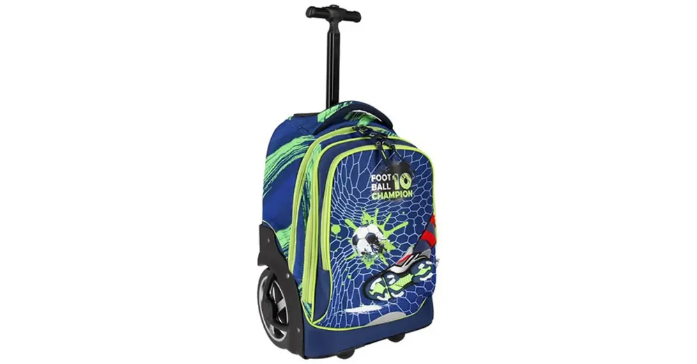 Nézd meg most Spirit Trolley Football No.10 gurulós iskolatáska hátizsák 23×34×46 cm