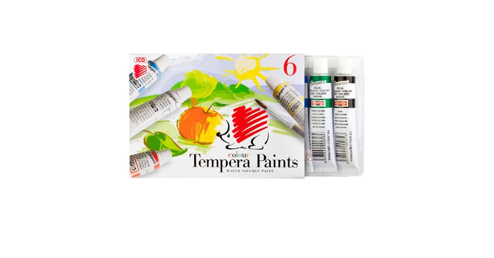 Szuper akció ICO tubusos iskolai tempera 6 db-os