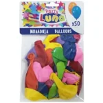 Szuper akció Színes party lufi 24 cm-es 50 db-os szett