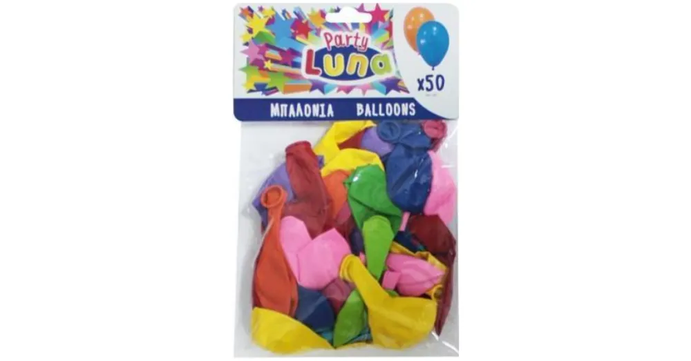 Szuper akció Színes party lufi 24 cm-es 50 db-os szett