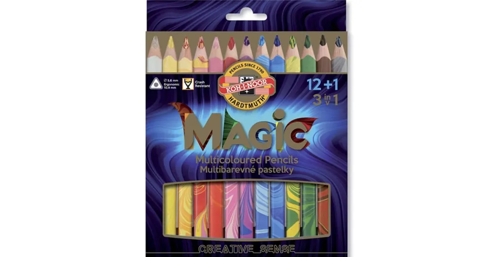 Ico Koh-I-Noor Magic háromszögletű vastag színes ceruzakészlet Gyors kiszállítás