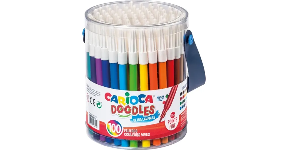 Kedvezmény Joy 100cdb-os színes filctoll szett vödörben – Carioca