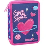 Akció Space Heart kihajtható töltött tolltartó